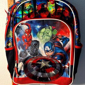 Marvel Avengers 17" Backpack, Laptop Sleeve, Large Front & 2 Side Pockets 2024